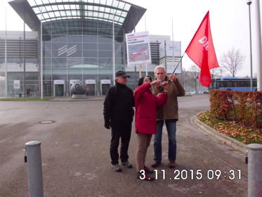Protest AIRTEC Messe Nord
