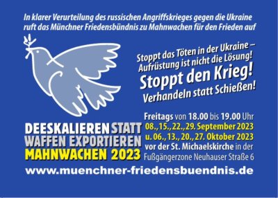 Mahnwachen Münchner Friedensbündnis