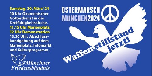 Ostermarsch München 2024 - Marienplatz - 11:15Uhr