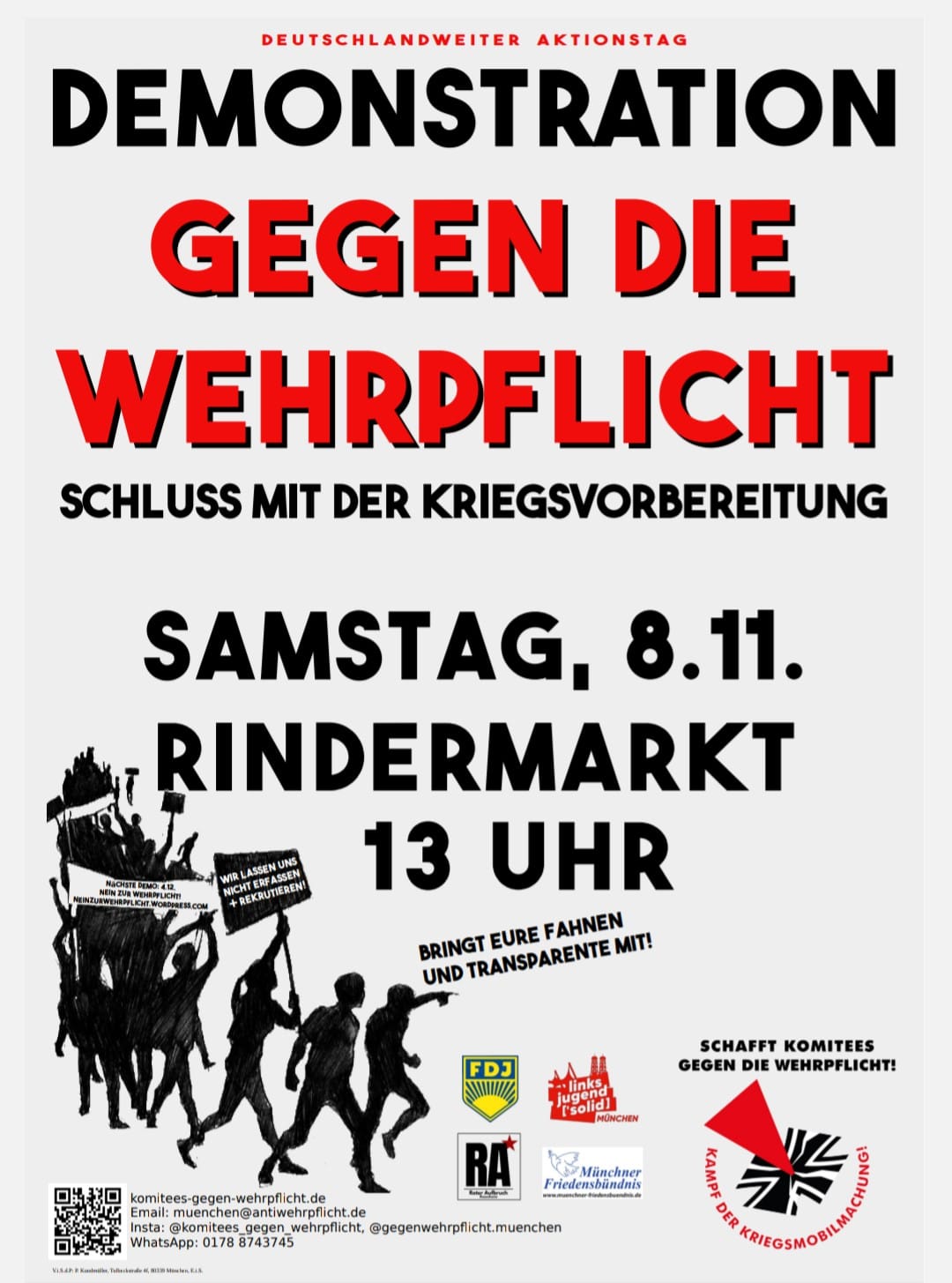 Demonstration gegen die Wehrpflicht!